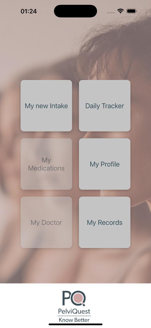 PelviQuest Patient App Screen 1